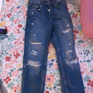 Blue mom jeans from h&m